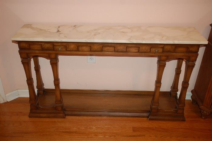 Beautiful Marble Top Console Table