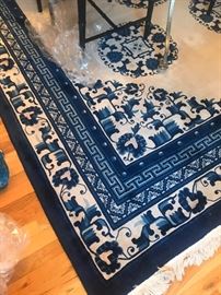 Awesome blue Chinese rug