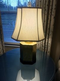 Chinese brass lamp