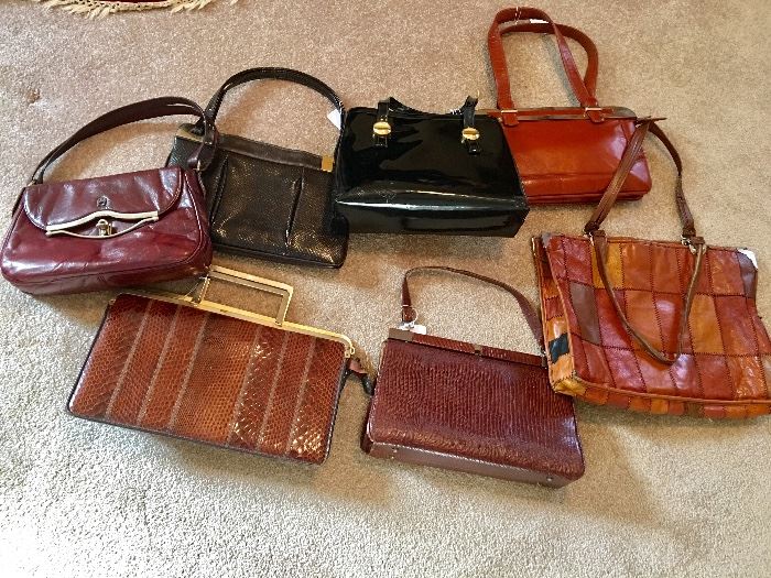 Vintage handbags.