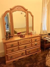 Dresser an mirror (matching high boy available)