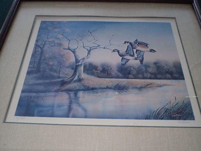 THIS SALE HAS A LOT OF WILD LIFE FRAMED ART - CONTEMPORARY ART -