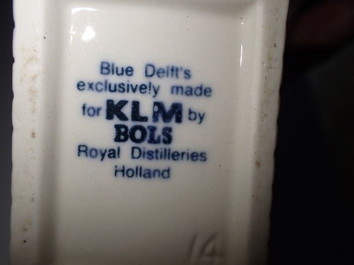 BLUE DELFT'S FOR KLM - ROYAL DISTILLERIES HOLLAND