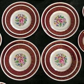 79 Piece Royal Ascot England Semi-Porcelain SAGUENAY China Set
