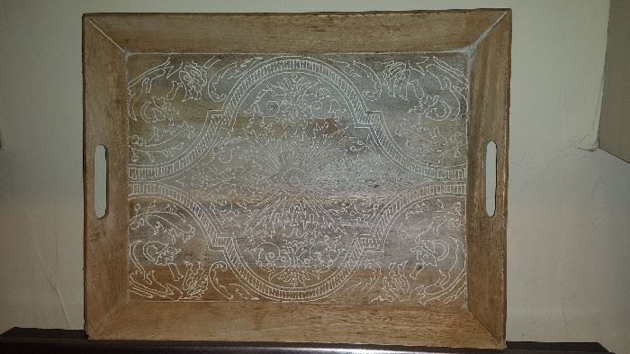 Vintage Wooden Tray 