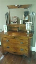 Vintage Chest with Mirror 