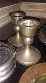 Silver Candle Holders 