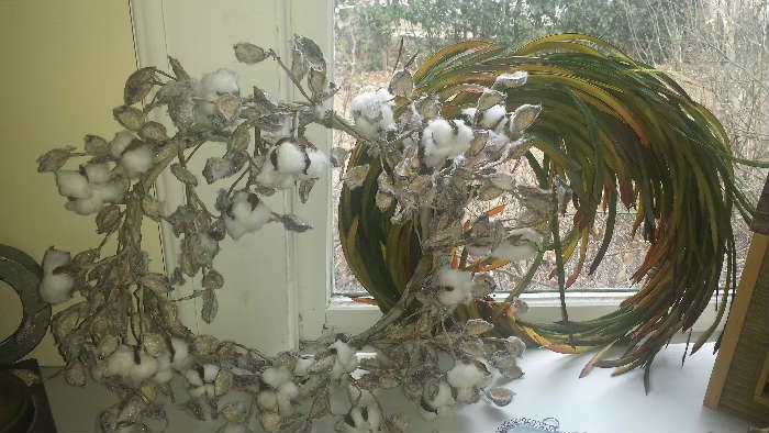Real Cotton Bud Wreath 