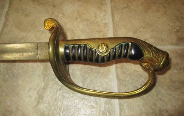 Military sword handle