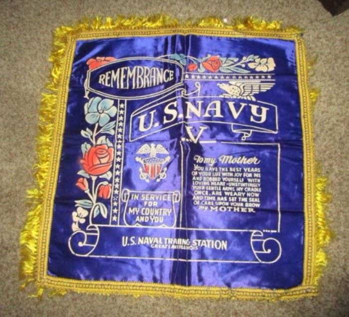 US Navy memorial pillow top