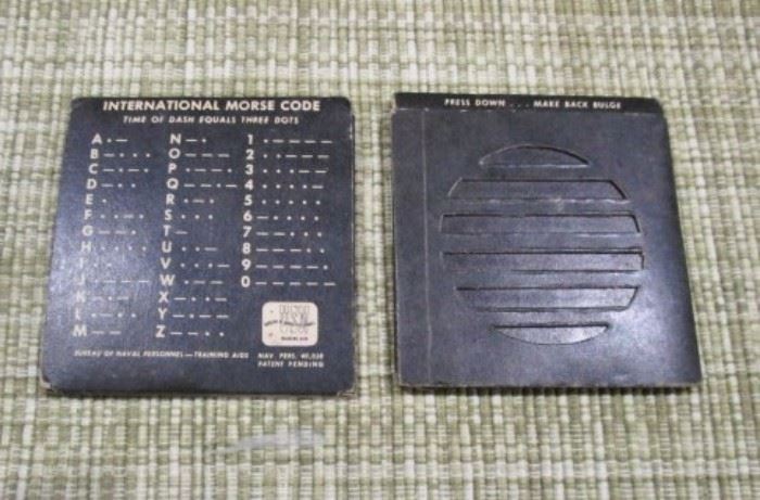 Vintage Morse Code paper collectibles