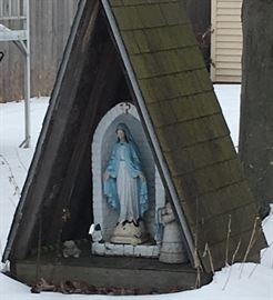 Large Virgin Mary Statue