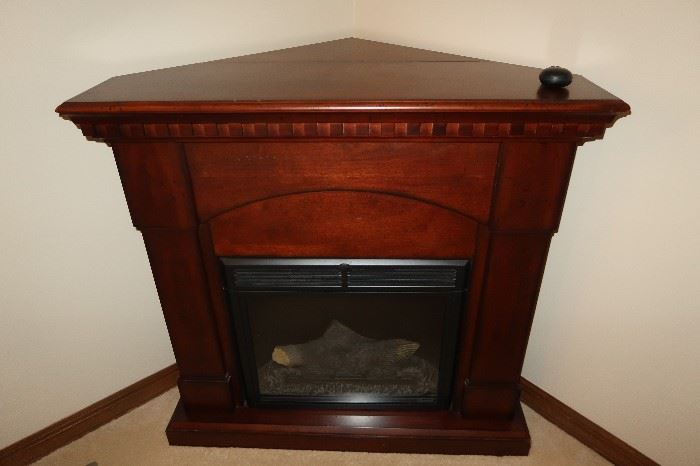 Corner Fireplace or can be changed for straight wall