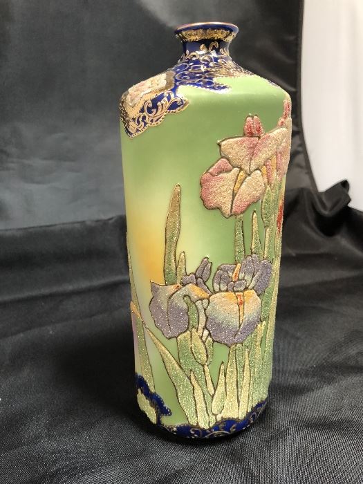 Nippon Coralene Vase