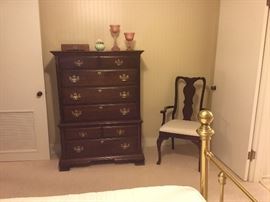 Pennsylvania House chest on chest, additional chair to dining room table, home decor