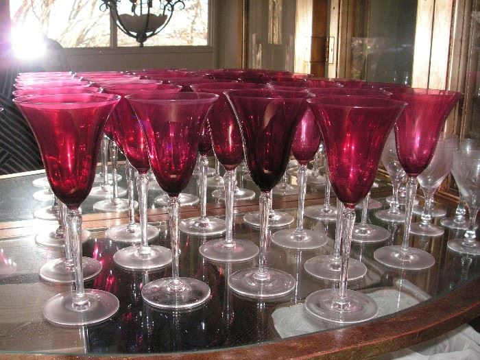 Cranberry crystal stems