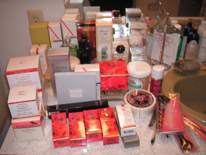 Lots of make-up, lotions, etc