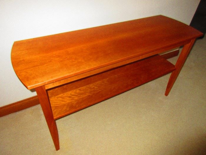 1 of 2 Cherry Console Tables