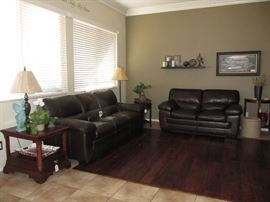 Simon Li Leather sofa and love seat  - 