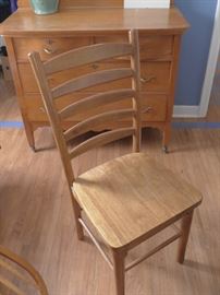 3 lovely slat back chairs