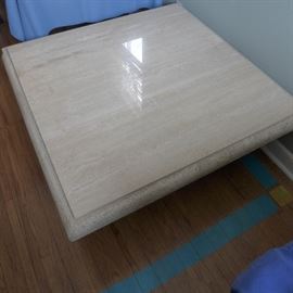 beautiful travertine table and base imported from Italy