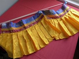 beautiful pleated toran from Nepal, hang in a doorway