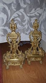 Brass Andirons