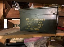 Vintage Metal Ammo Box