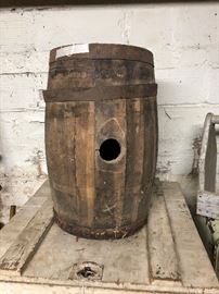Antique Wooden Barrel