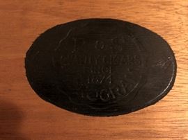 Antique Wooden Cigar Display Drawer Cabinet