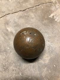 antique cast iron shot put