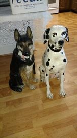 Life size dogs ready to guard your home 