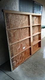 Very wide large ramp made solid for disabled owner. Only used inside but can be used in or out.