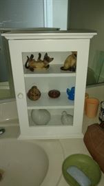 Small wall white cabinet