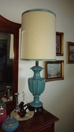 Cool blue vintage lamp