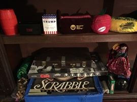 Games (Barrel of Monkeys, Scrabble Flash,, Humanity Hates Trump, Wonderful Word Weaving (W3), Appletters, Bananagrams Wildtiles, Scrabble, Clue, Backgammon,