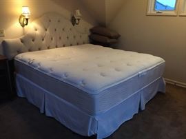 King Headboard, King Beauty Rest Mattress.