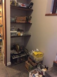 Ryobi 10in Table Saw, Ryobi Circular Saw, Battery Charger,  Nails, Nuts and Bolts, Work Lights, Masonry Supplies, Painting, Supplies, Electrical Supplies, Plumbing Supplies and more.