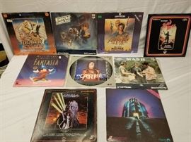 9 Lazer Disc's Fantazia, Star Wars, Blazing Saddle ...
