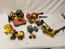 10 Rusty Gold Vintage Tonka Toys
