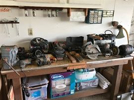 Tools, power tools  etc.