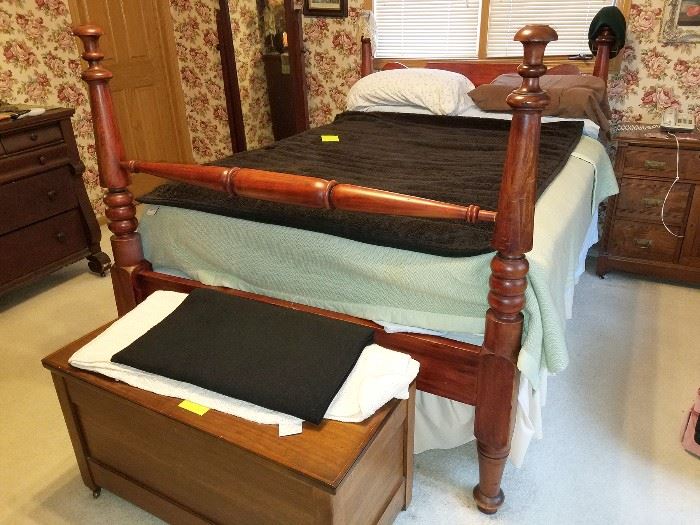 Antique full bed headboard and footboard. Very solid and heavy!