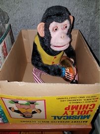 Vintage Musical Jolly Chimp with original box! 