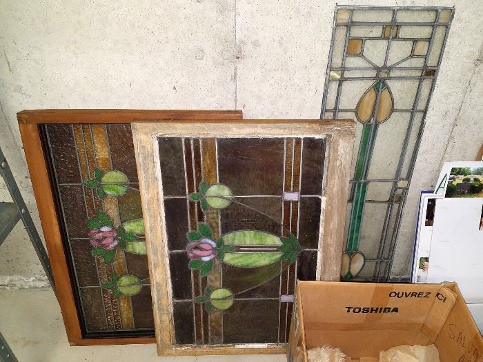 Vintage stained glass windows
