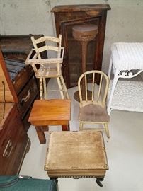 Vintage doll furniture and more
