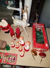 Vintage Gurly Christmas candles