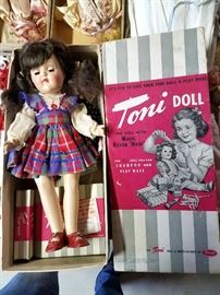 Vintage Toni doll in original box