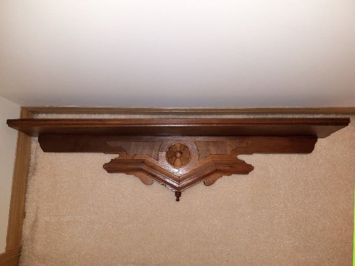 Antique Victorian Eastlake carved shelf