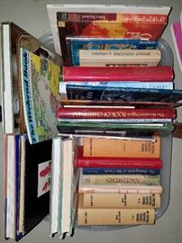tons of antique, vintage and newer books.
