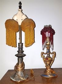 Beaded antique lamps